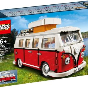 LEGO Volkswagen Type 2 Camper Van Set 10220: A nostalgic building experience with 1,334 pieces.