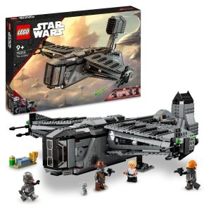 LEGO Star Wars spacecraft model with action figures, perfect for fans and collectors.