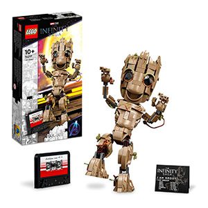 Build and play with the Baby Groot LEGO set, perfect for Marvel fans of all ages.