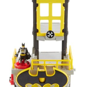 Batman-themed multi-level playset with interactive features for creative adventures in Gotham City.