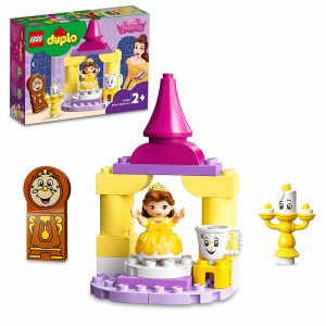 Colorful LEGO Duplo Belle Castle Set with figures for imaginative play and storytelling adventures.
