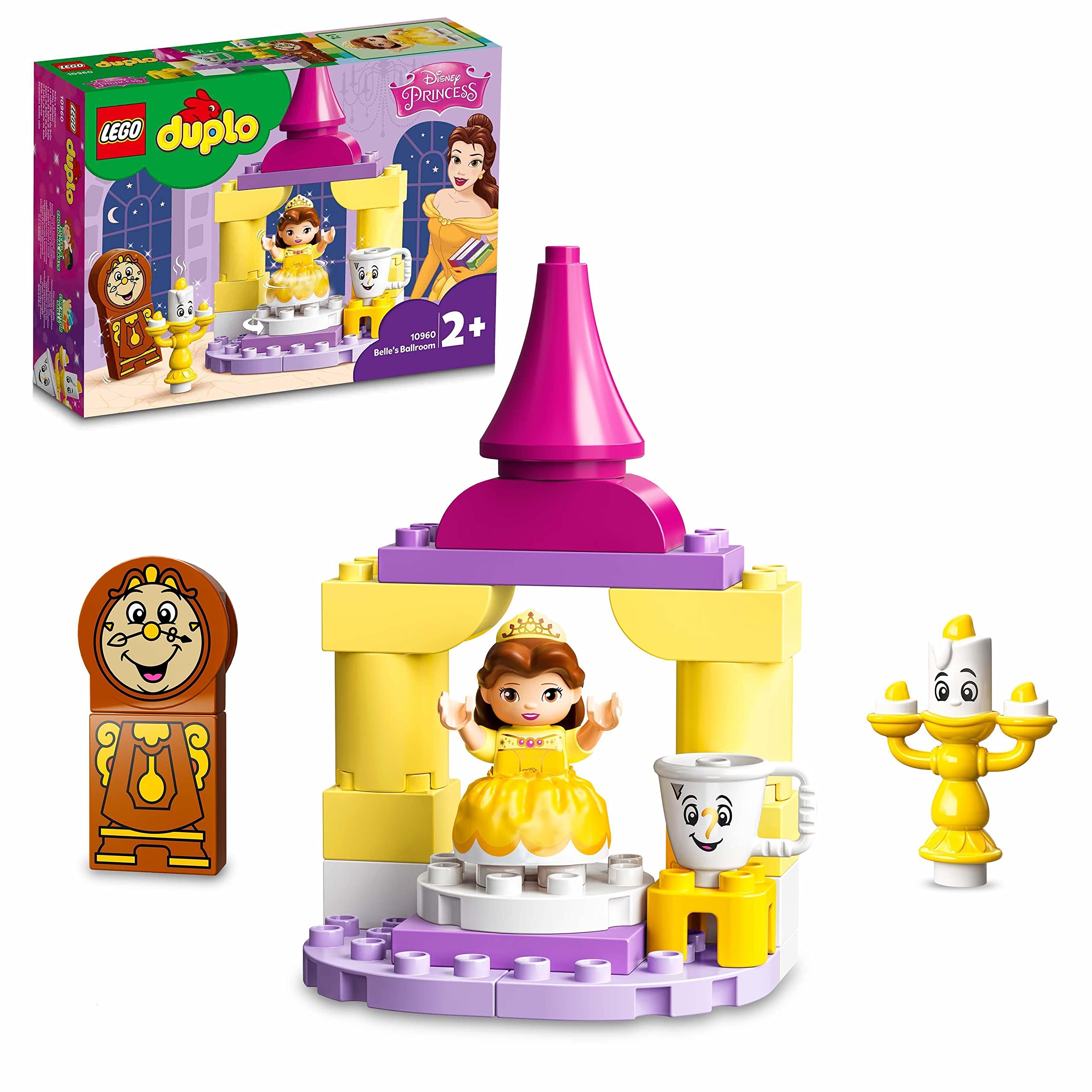 Colorful LEGO Duplo Belle Castle Set with figures for imaginative play and storytelling adventures.