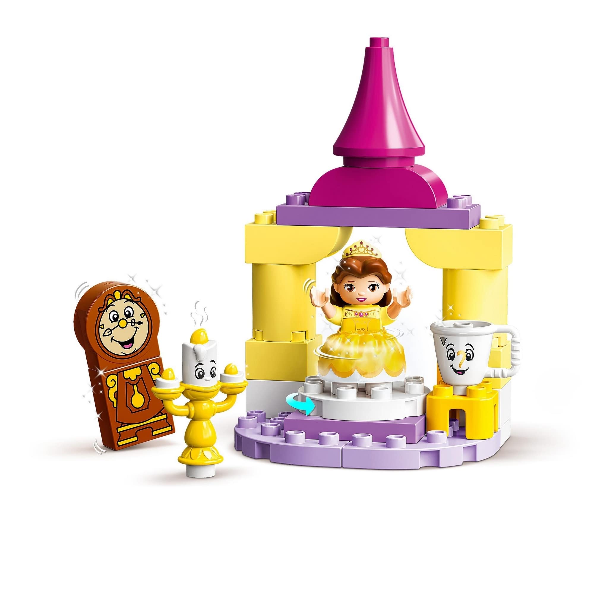 Enchanting Belle LEGO playset with castle, characters, and vibrant storytelling adventure from Beauty and the Beast.