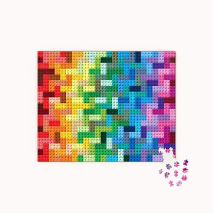 Vibrant mosaic artwork showcasing a seamless gradient of colors celebrating creativity and artistic expression.