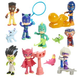 Vibrant superhero figures inspire imaginative adventures in a colorful playset.