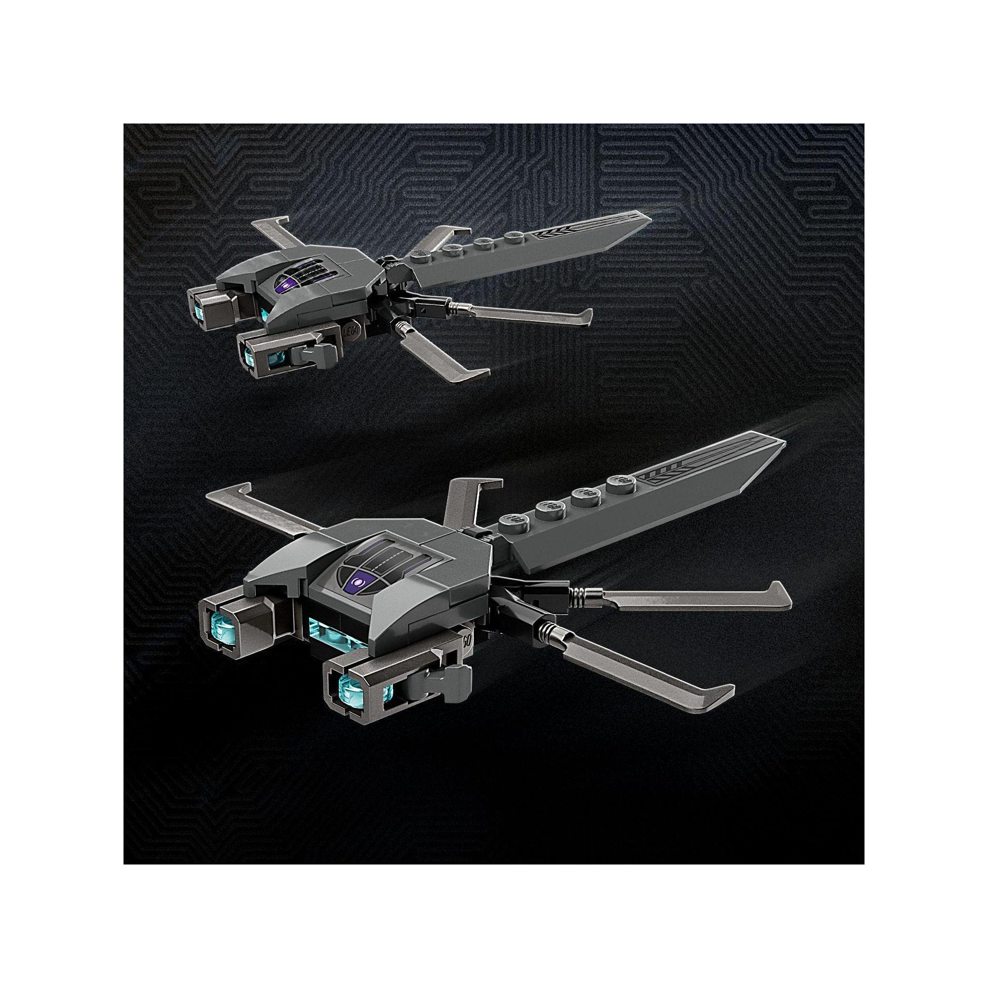 Sleek, advanced drones with futuristic design, articulated wings, and blue lights against a digital backdrop.