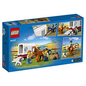 LEGO Horse Riding Adventure Set 60327: fun countryside play with horse, figures, and trailer.