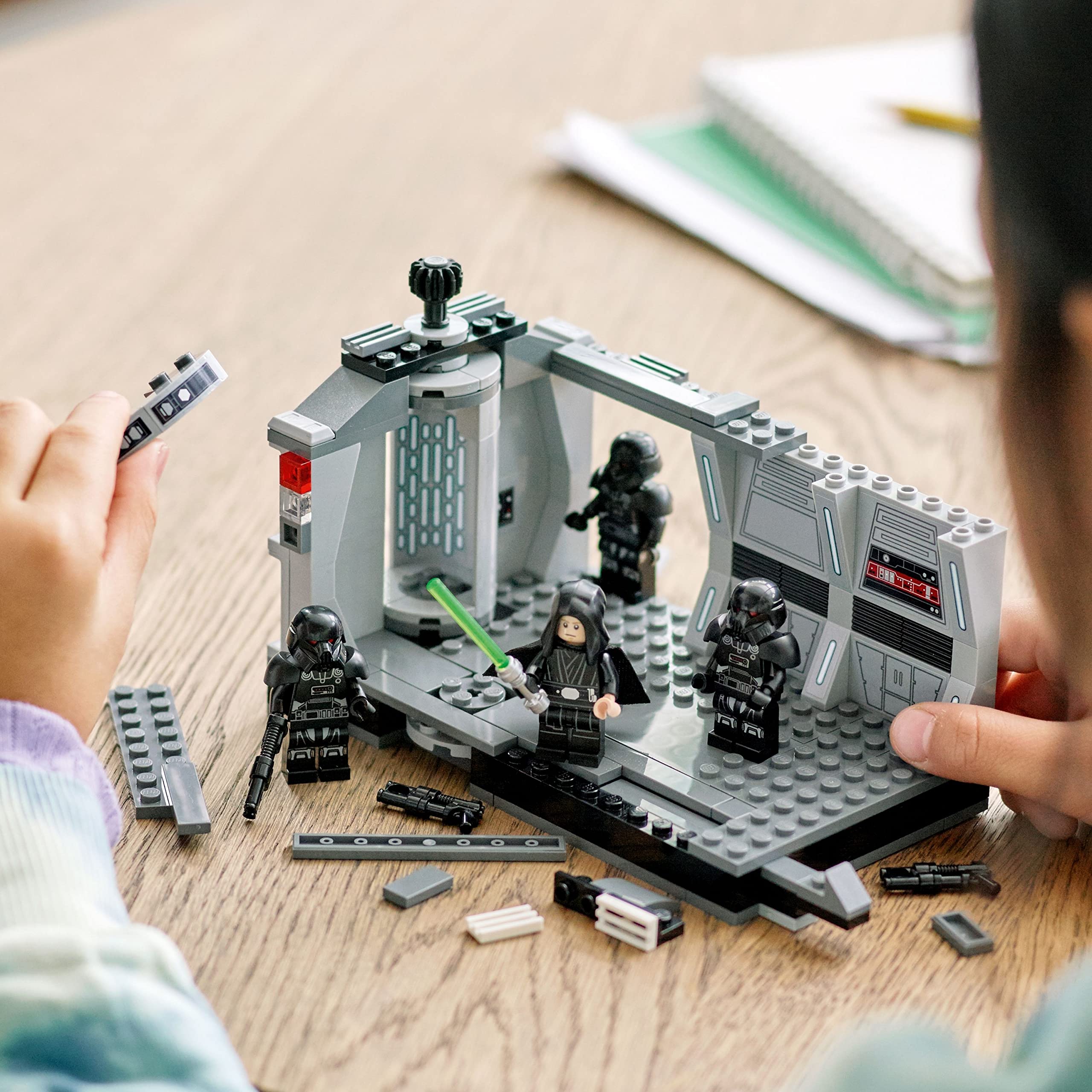 Engaging LEGO sci-fi room build sparks creativity and adventure with vibrant pieces and imaginative play.