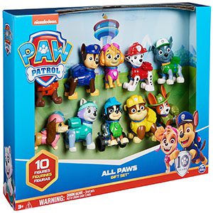 Vibrant Paw Patrol action figures set, featuring beloved characters for imaginative play and teamwork.