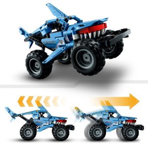 Vibrant shark monster truck toy for imaginative adventures and creative play fun for kids.
