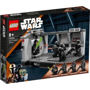 LEGO Star Wars Dark Trooper Attack set 75324 with Jedi and Dark Trooper mini-figures.