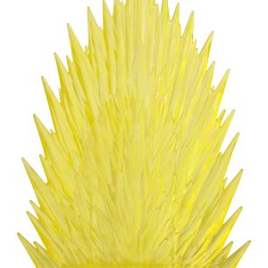 Vibrant yellow spiky crown embodying bold energy, elegance, and dynamic design.