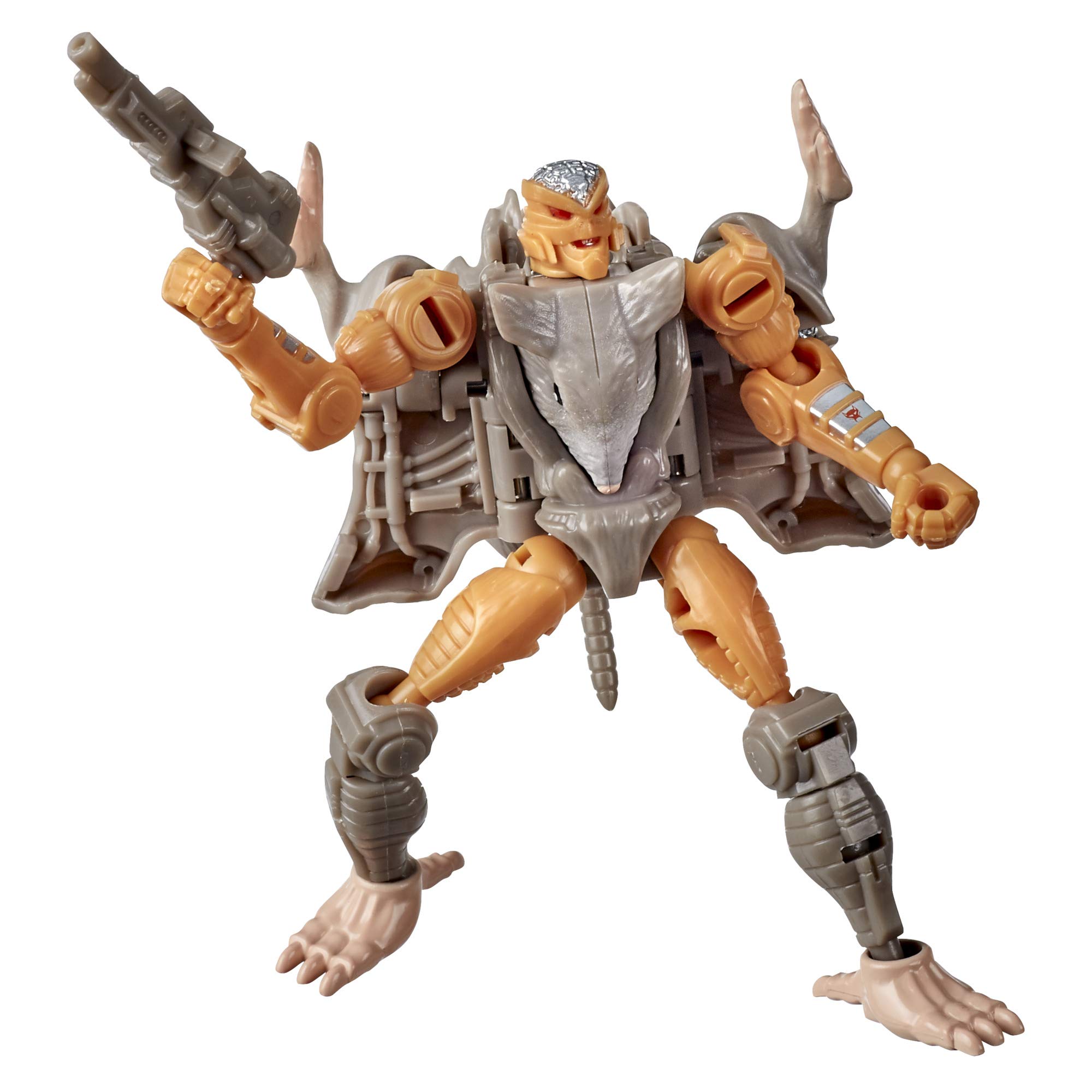 Dynamic cyborg action figure in armor, wielding weapon, perfect for collectors and imaginative play.