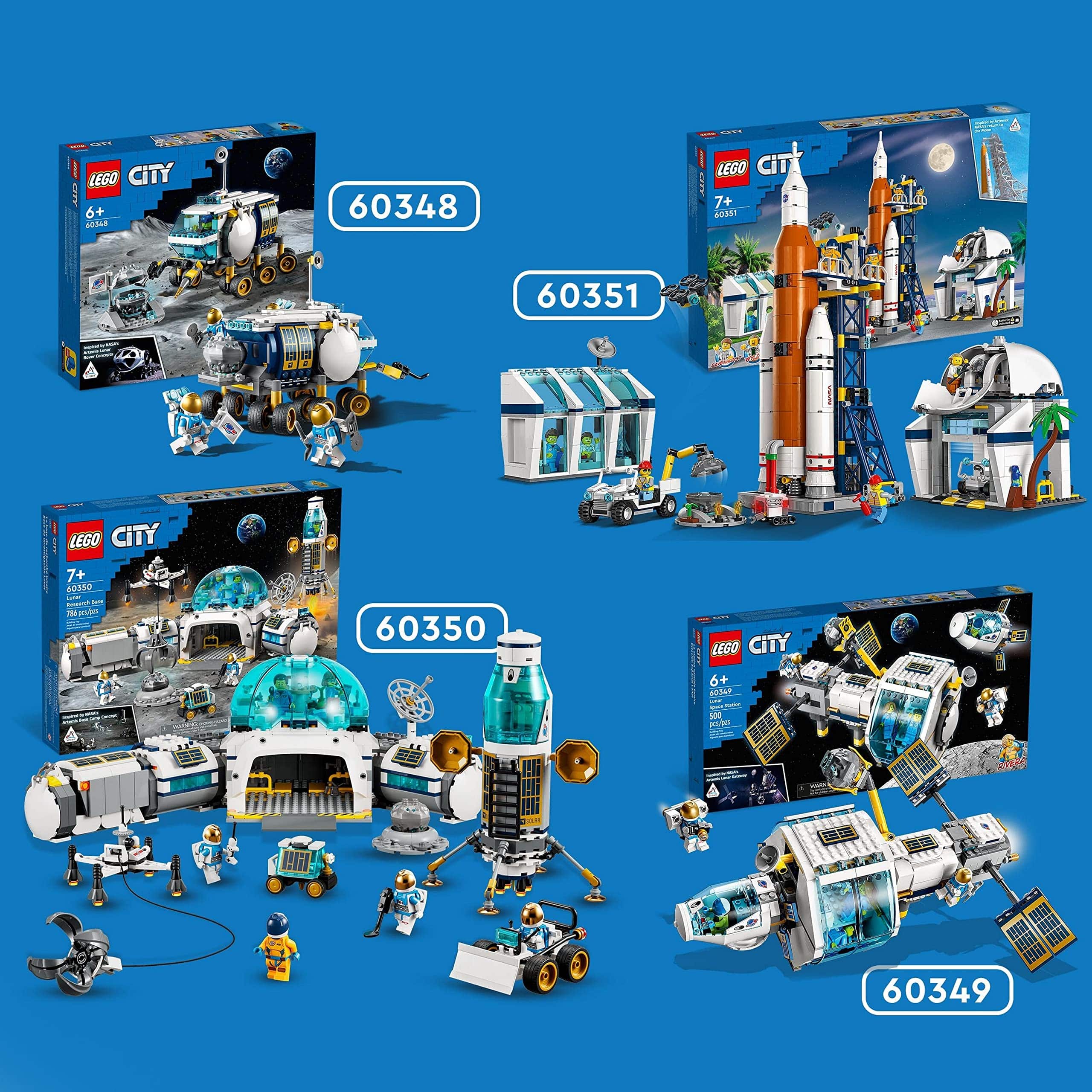 Colorful LEGO City Space sets inspire imaginative adventures in space exploration for young builders.