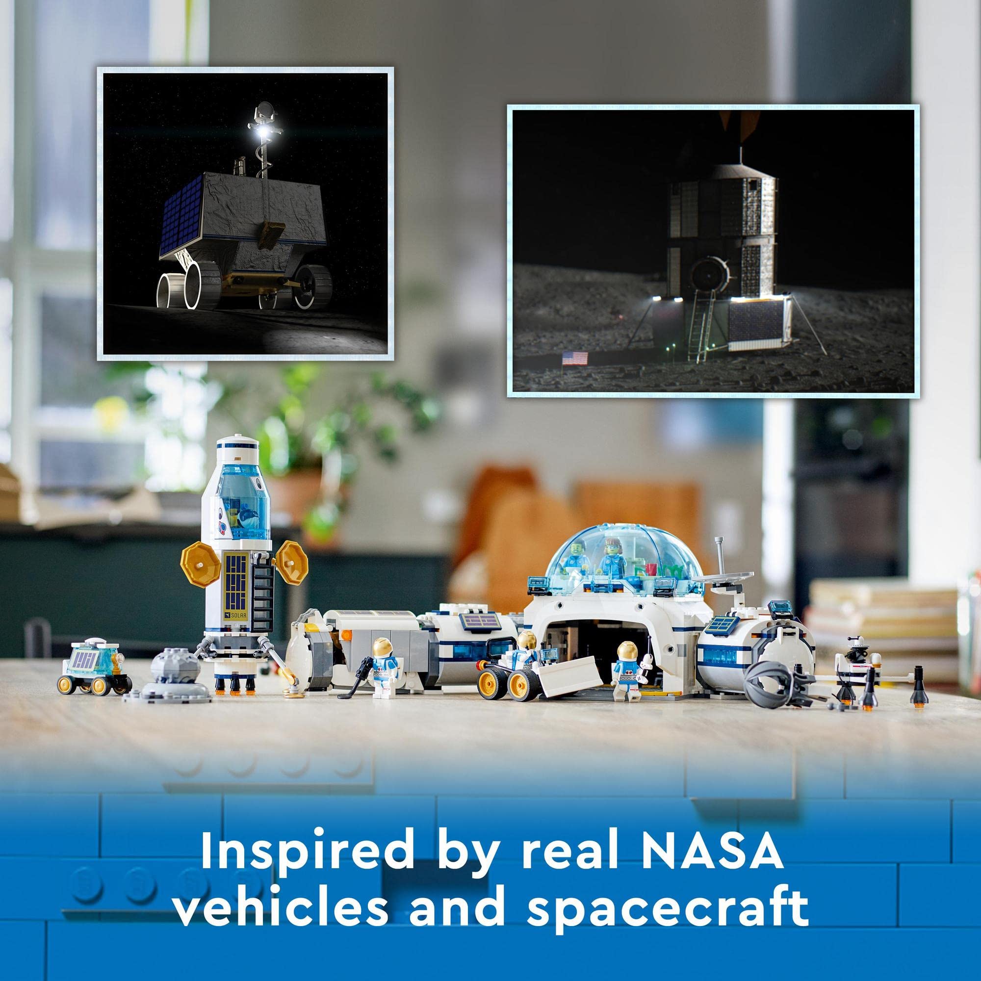 Colorful NASA-inspired space toys spark curiosity in young explorers about space travel and science.