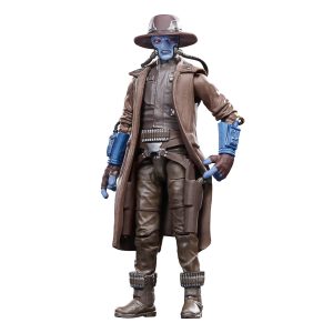 Blue cowboy action figure with mechanical arm, combining classic Western style and futuristic design.