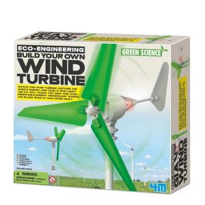 DIY wind turbine kit for kids: learn about renewable energy and eco-engineering through play.