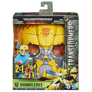 Bumblebee Transformer toy: 2-in-1 robot and vehicle, featuring vibrant design and iconic coloring.
