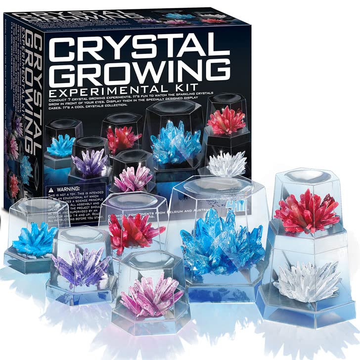 Engaging crystal growing kit with vibrant colors for hands-on scientific exploration and creativity.