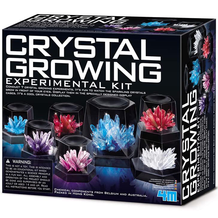 Explore crystal growth with 4Ms vibrant and educational Crystal Growing Kit for young scientists.