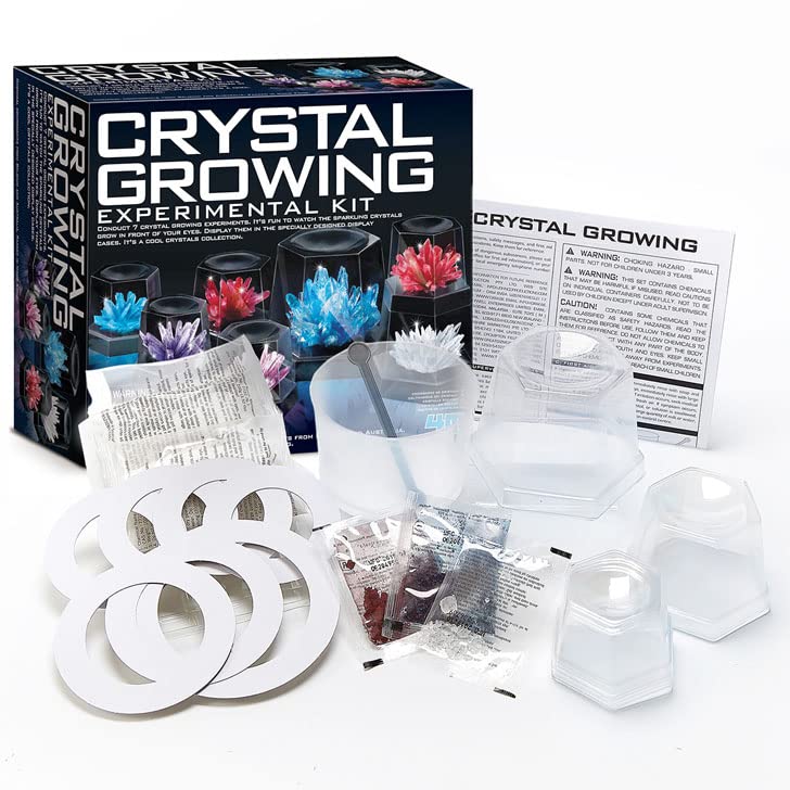 Engaging crystal growing kit for kids, featuring colorful formations and hands-on science experiments.