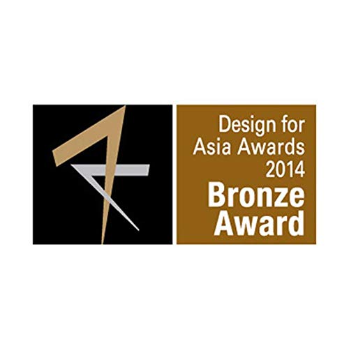 Design for Asia Awards 2014 Bronze Award graphic featuring a modern A logo in black and gold.