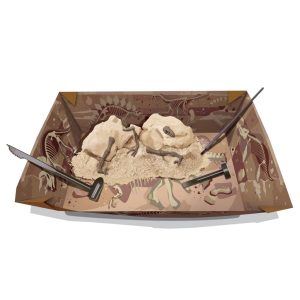Discover fossils and tools in a vibrant dinosaur excavation adventure for hands-on learning!