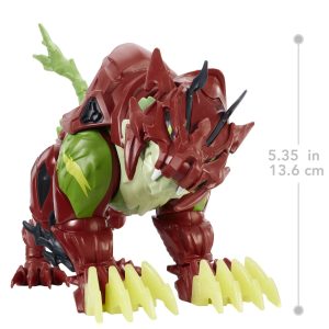 Vibrant fierce creature action figure with claws, spines, and dynamic fantasy design for play.