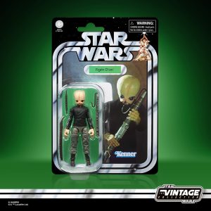 Vintage Figrin Dan action figure in packaging from the iconic Star Wars franchise.