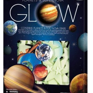 Glow-in-the-dark cosmic kit with planets and 100 stars for adventurous fun and learning.