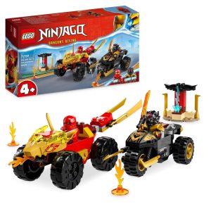 Explore Kais Fire Dragon LEGO Ninjago set with dynamic vehicles and intricate minifigures.