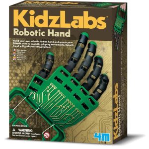 KidzLabs Robotic Hand Kit: Engaging STEM activity for learning robotics with safety features.