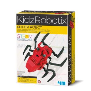 KidzRobotix Spider Robot kit promotes fun STEM learning with a colorful design for kids.