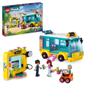 LEGO Friends Bus Playset: A vibrant café adventure promoting friendship and imaginative play.