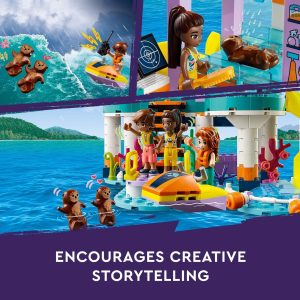 Kids play with building blocks in a vibrant ocean scene, inspiring imaginative storytelling and adventure.