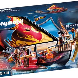 Playmobil Novelmore Pirate Ship playset inspires adventure and imagination for kids aged 4 to 10.