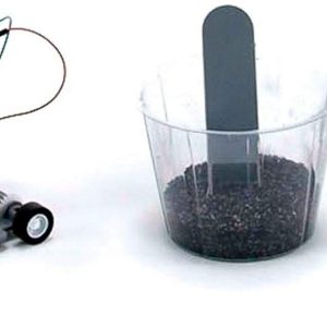 Robotic device and soil container for innovative environmental and agricultural research experiments.