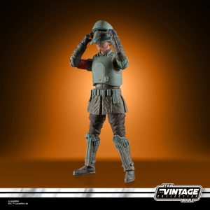 Green Trooper action figure from Star Wars Vintage Collection, showcasing detailed armor and dynamic pose.