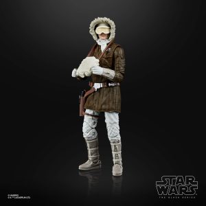 Star Wars action figure in fur cloak, ready for icy adventures with companion creature.