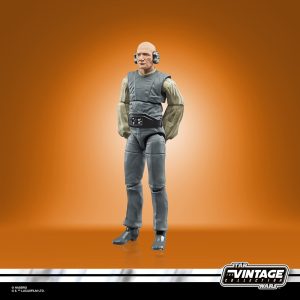 Star Wars Vintage Collection action figure, detailed design with headphones and classic gray suit.