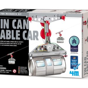 Creative Tin Can Cable Car Kit: Engaging STEM DIY project for kids aged 8 and up.