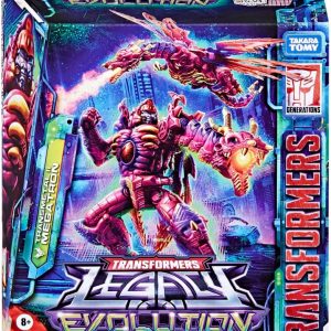 Vibrant Transformers Legacy Evolution packaging featuring dynamic character and action-oriented design.
