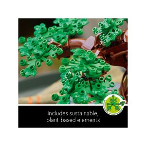 Sustainable tree building set featuring vibrant, eco-friendly design and plant-based materials.