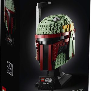 Boba Fett LEGO Helmet Set 75277: 625-piece model for adult collectors and Star Wars fans.