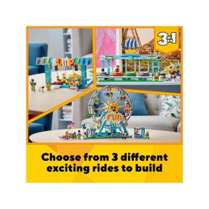 Create your own colorful LEGO funfair with rides, games, and food stalls for endless enjoyment!