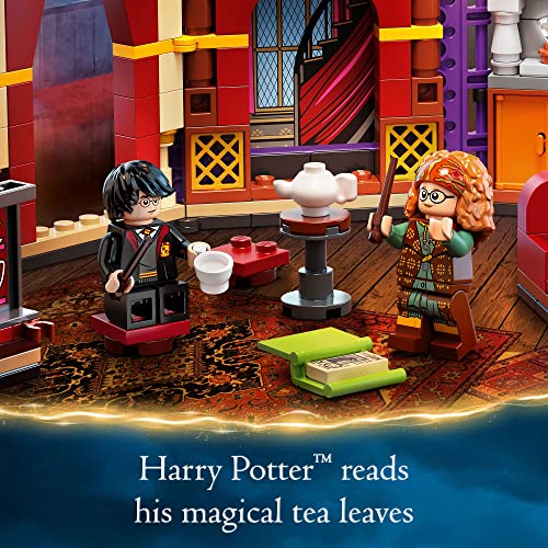 Harry Potter and Hermione Granger in a magical LEGO tea leaf reading adventure at Hogwarts.