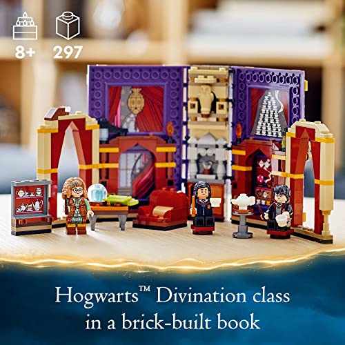 Explore the enchanting Hogwarts Divination Class LEGO set with Professor Trelawney and magical accessories.