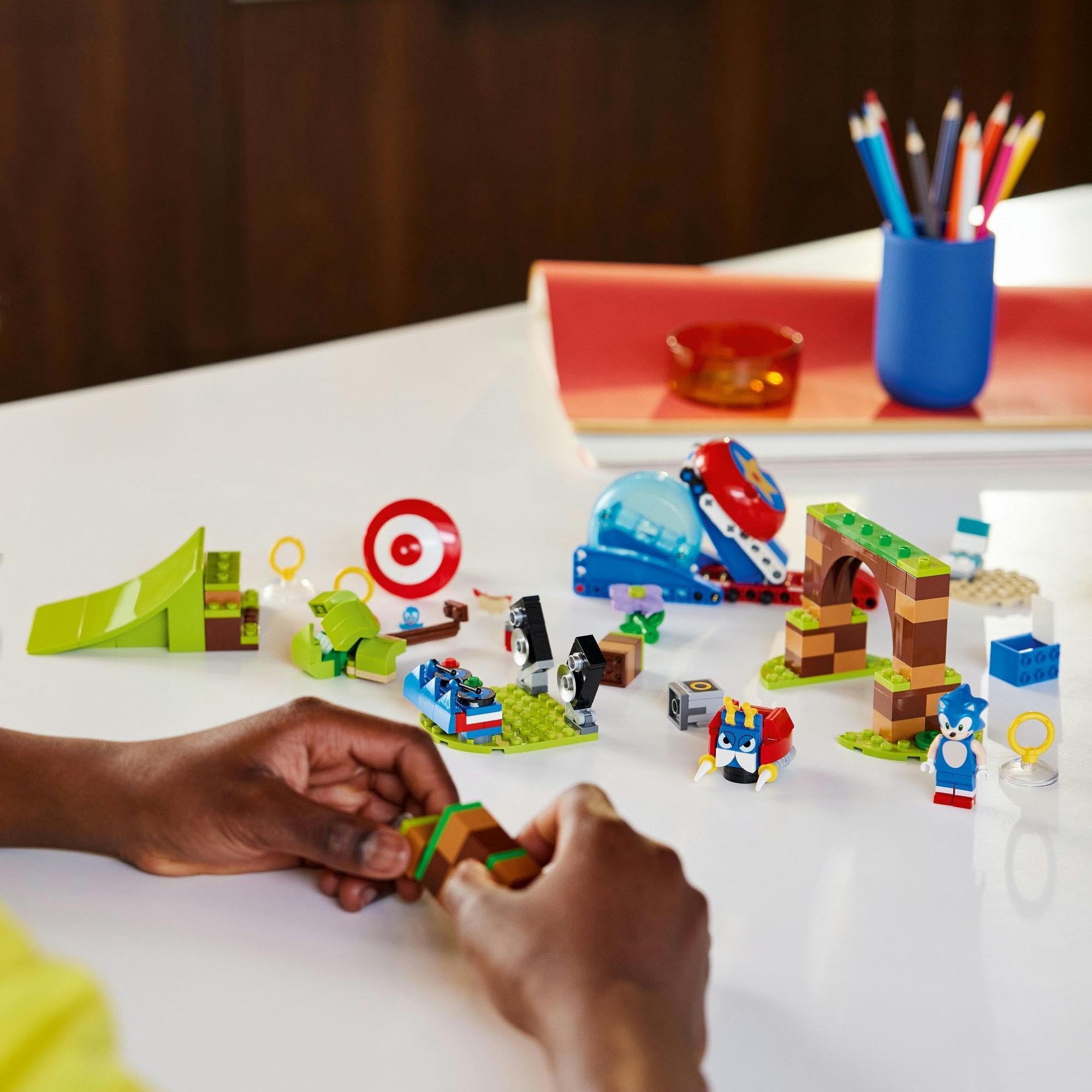 Colorful LEGO blocks inspire joyful creativity and imaginative play in a vibrant building scene.