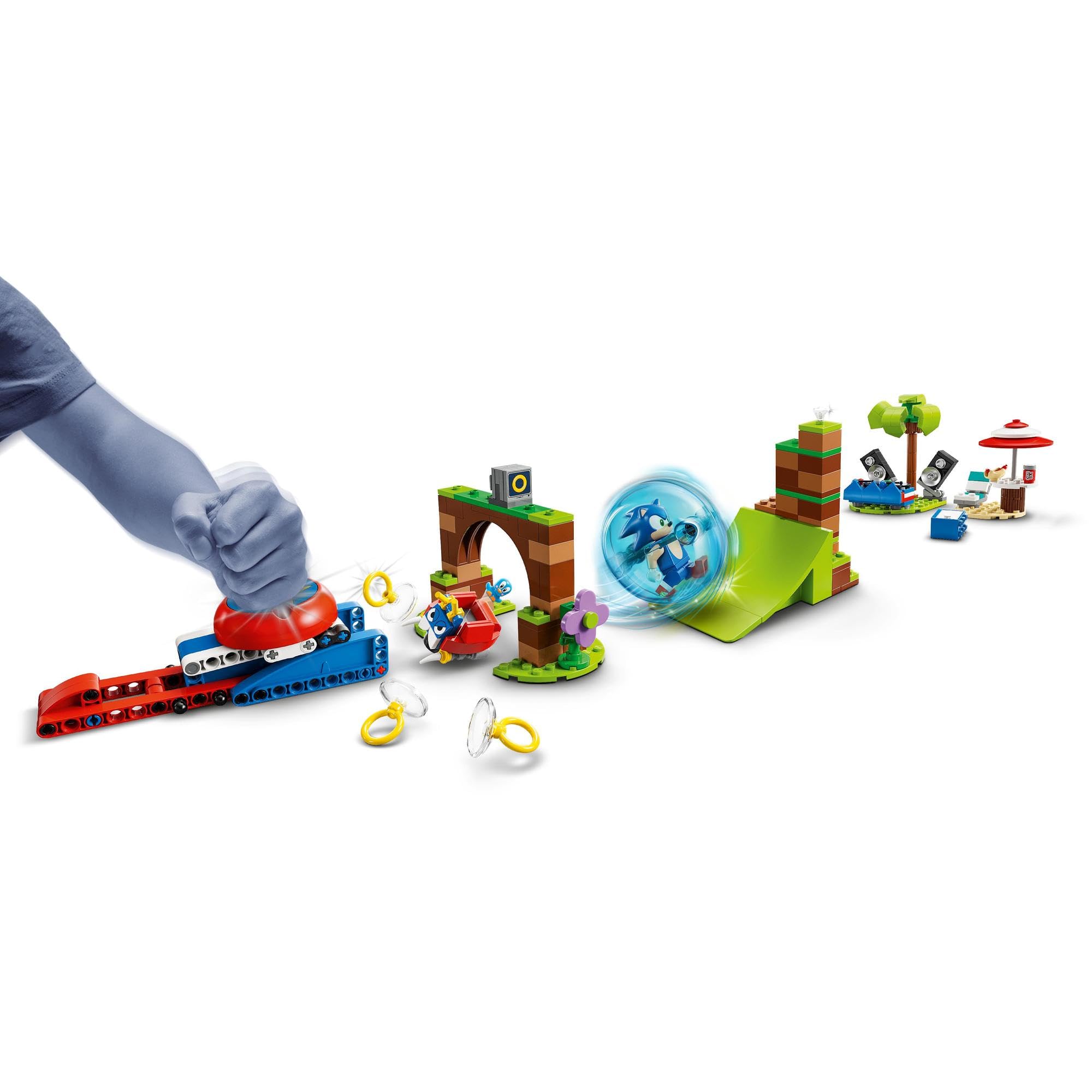 LEGO Sonic Speed Sphere Challenge with vibrant playset, tracks, ramps, and engaging adventures.