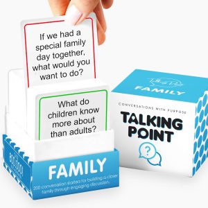 Engaging Talking Point Family Game sparks meaningful conversations and strengthens family bonds through fun questions.